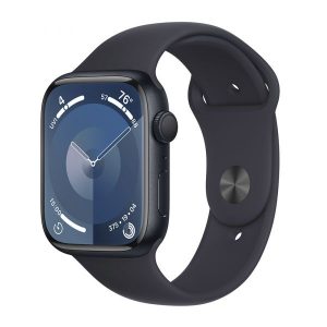 Apple Watch Series 9 GPS 45mm Alumínio Meia-Noite c/ Bracelete Desportiva Meia-Noite - Small/Medium - MR993QL/A